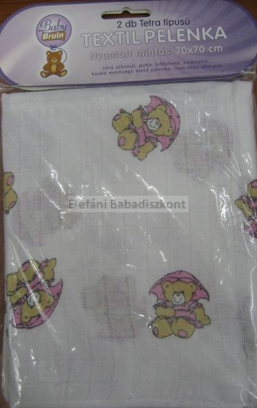 Babybruin Tetra textilpelenka mintás 70x70 cm #2db Babybruin Tetra textilpelenka mintás 70x70 cm #2db