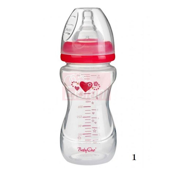 BabyOno Anticolic cumisüveg széles nyakú 240ml #1211 BabyOno Anticolic cumisüveg széles nyakú 240ml #1211