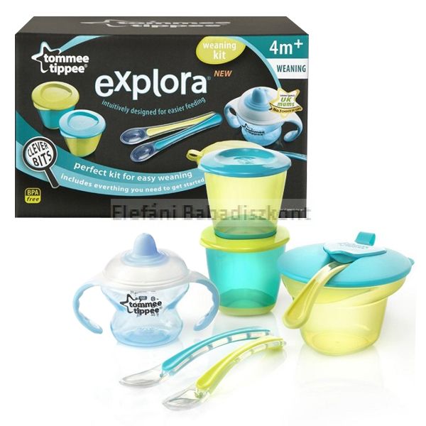 Tommee Tippee Explora első etetőszett #fiú Tommee Tippee Explora első etetőszett #fiú