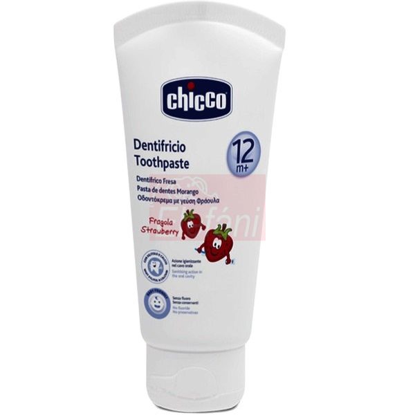 Chicco Eper ízű fogkrém 12m+ Chicco Eper ízű fogkrém 12m+