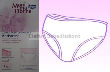 Chicco Mamma Donna Eldobható alsó #4 db 48-50-es Chicco Mamma Donna Eldobható alsó #4 db 48-50-es