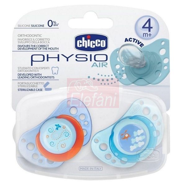 Chicco Physio Air Játszócumi 4hó+ 2db #blue Chicco Physio Air Játszócumi 4hó+ 2db #blue
