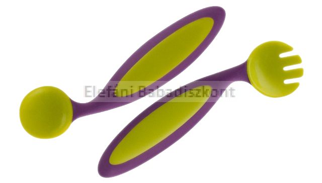 TOMY Benders evőeszköz készlet #zöld-lila TOMY Benders evőeszköz készlet #zöld-lila