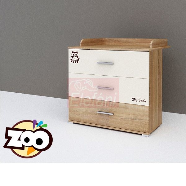 TODI ZOO 3 fiókos komód (2 csomagos) TODI ZOO 3 fiókos komód (2 csomagos)