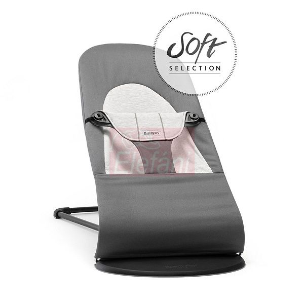 BabyBjörn Soft pihenőszék Cotton/Jersey #Dark Grey/Grey BabyBjörn Soft pihenőszék Cotton/Jersey #Dark Grey/Grey