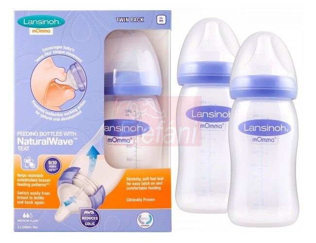 Lansinoh cumisüveg 2 db #240ml Lansinoh cumisüveg 2 db #240ml