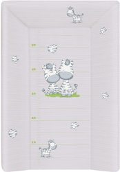 Ceba baby Pelenkázólap merev 3 oldalas 50x70 cm #Zebra/Szürke