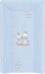 Ceba baby Pelenkázólap merev 3 oldalas 50x80 cm #Zebra/Kék