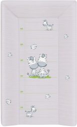 Ceba baby Pelenkázólap merev 3 oldalas 50x80 cm #Zebra/Szürke