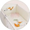 Ceba baby Ágynemű huzat fejvédővel hímzett #Fox Ecru Ceba baby Ágynemű huzat fejvédővel hímzett #Fox Ecru