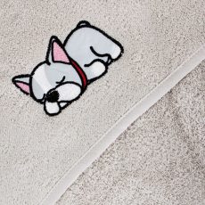 Ceba baby Fürdőlepedő Tencel 100x100 #Francia Bulldog Krém