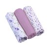 BabyOno Színes textilpelenka 3db-os #Lila-348/04 BabyOno Színes textilpelenka 3db-os #Lila-348/04
