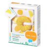 BabyOno Bambusz kifogó csörgővel, 120x120 #536-03/Orange BabyOno Bambusz kifogó csörgővel, 120x120 #536-03/Orange