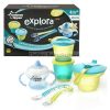 Tommee Tippee Explora első etetőszett #fiú Tommee Tippee Explora első etetőszett #fiú
