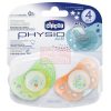 Chicco Physio Air Játszócumi 4hó+ 2db #világító Chicco Physio Air Játszócumi 4hó+ 2db #világító