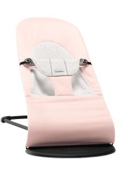 BabyBjörn Soft pihenőszék Cotton/Jersey #Pink/Grey