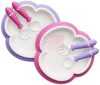 BabyBjörn Tányér+kanál+villa #Pink és Purple BabyBjörn Tányér+kanál+villa #Pink és Purple