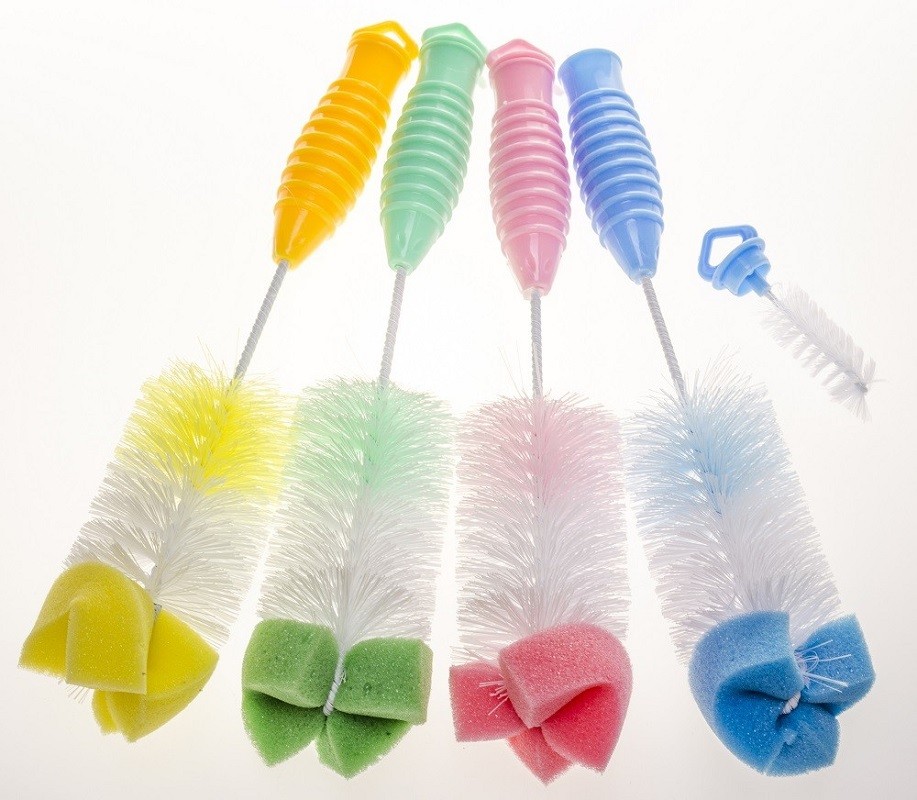 Image of BabyBruin Szivacsos cumisüveg tisztító kefe készlet #1db