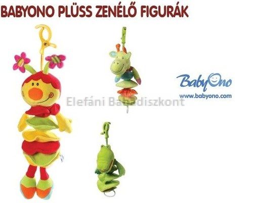 Image of BabyOno Plüss zenélő figura #oroszlán