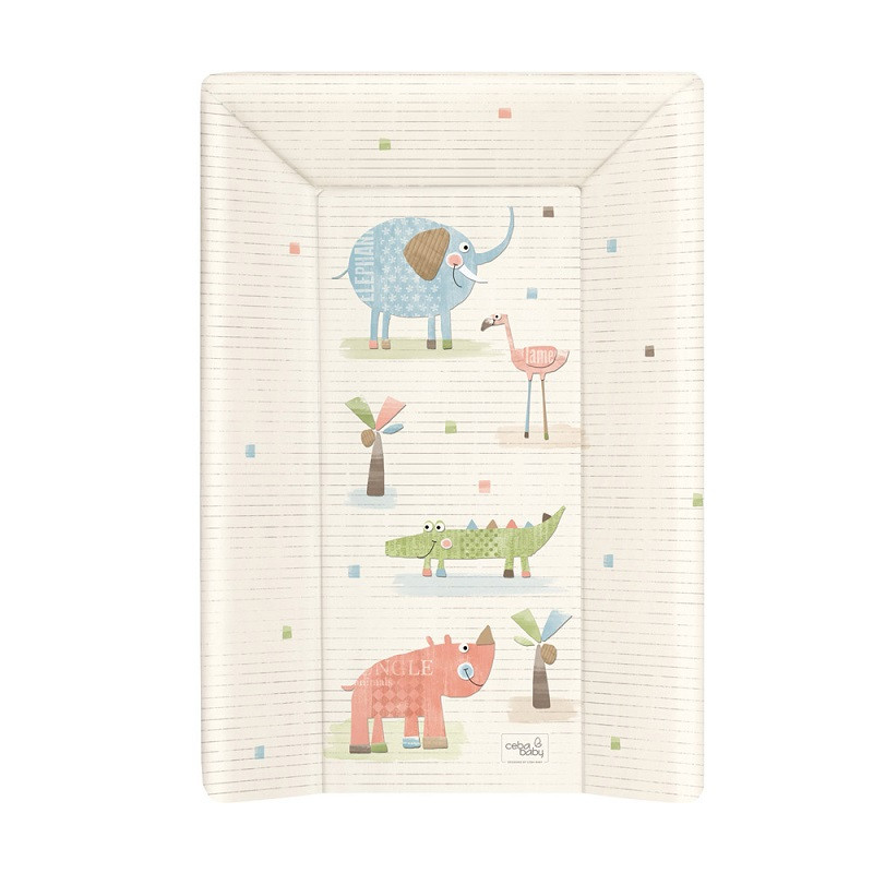 Image of Ceba baby Pelenkázólap merev 3 oldalas 50x70 cm #Elefánt