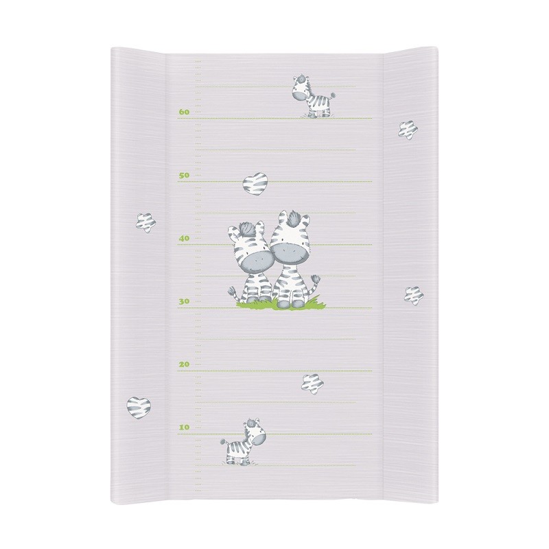 Image of Ceba baby Pelenkázólap merev COMFORT 50x70 #Zebra/Szürke
